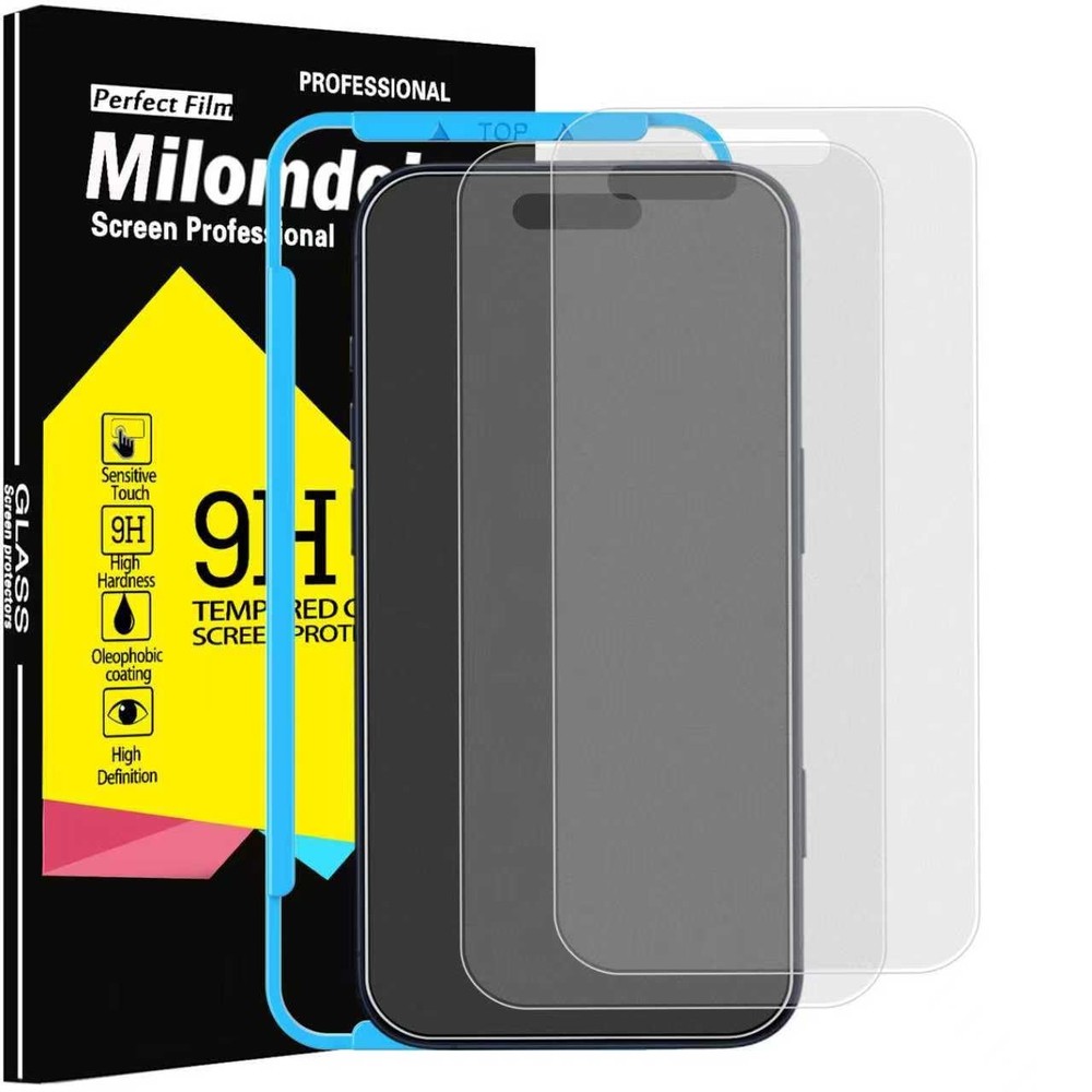 3 Pack Matte Screen Protector for iPhone 17 Pro Phone Case Friendly Tempered ...