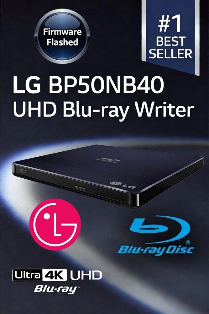 LG BP50NB40 4K UHD Friendly Blu-ray Unlocked Firmware Flashed MakeMKV LibreDrive