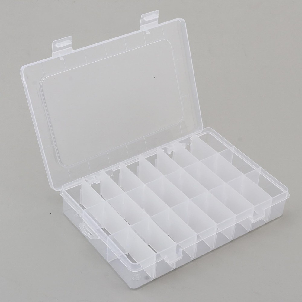 OriGlam 24 Compartment Electronic Component Storage Box Case, SMD SMT Case, E...