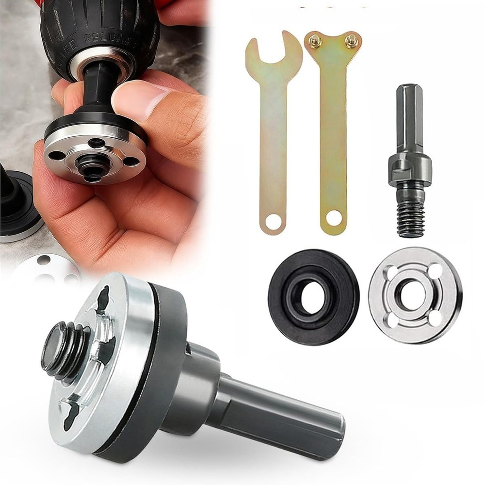 Conversion 10mm Angle Grinding Adapter Connecting Rod Kit For Metal Deburring