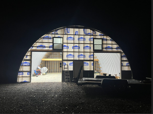 30x40x14 Engineered Steel Building Kit | DuroSPAN Clear-Span Arch System