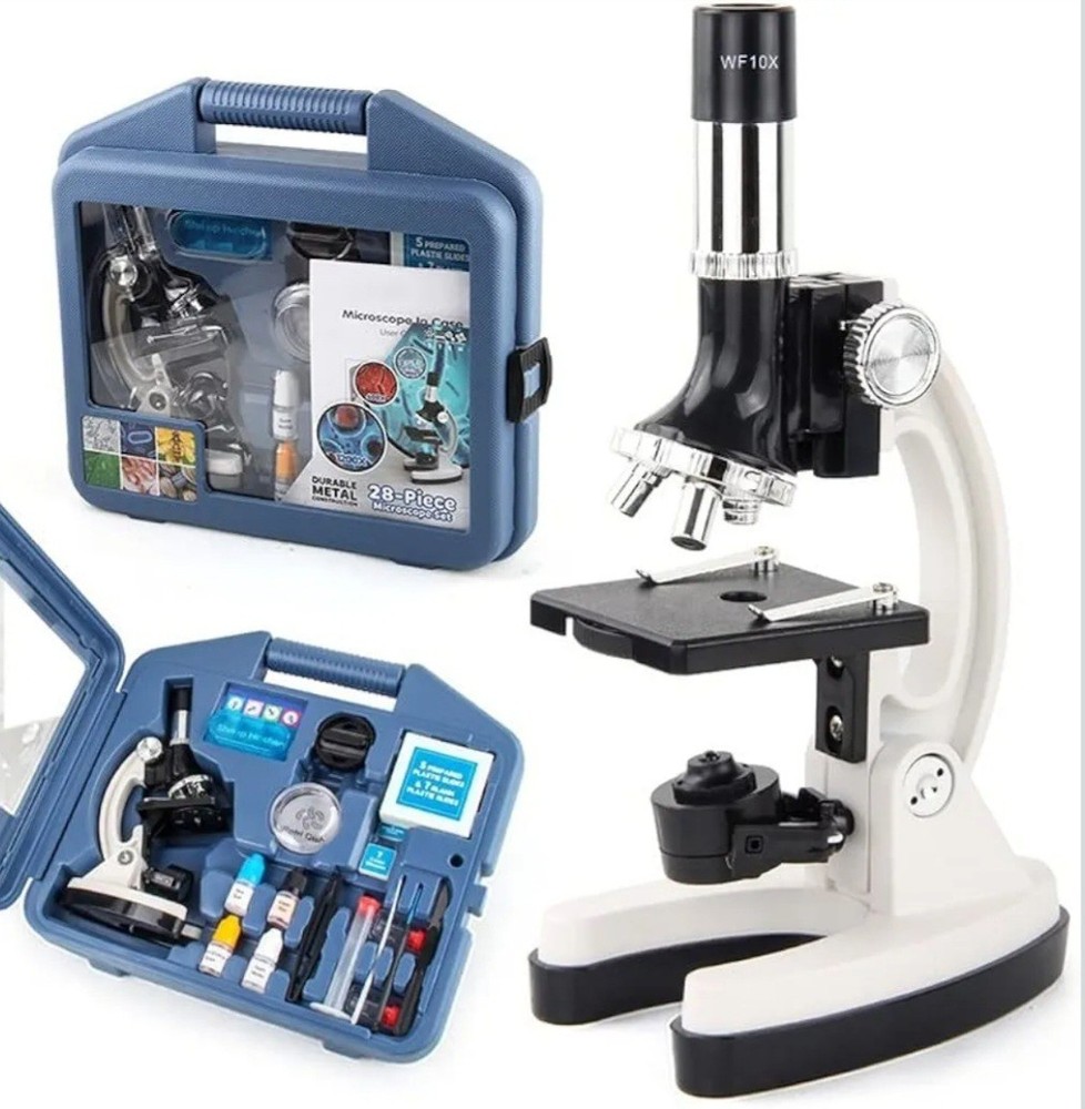 Microscope Accessories Kit 1200X 28 pcs/Set Biological Microscope Microscope...