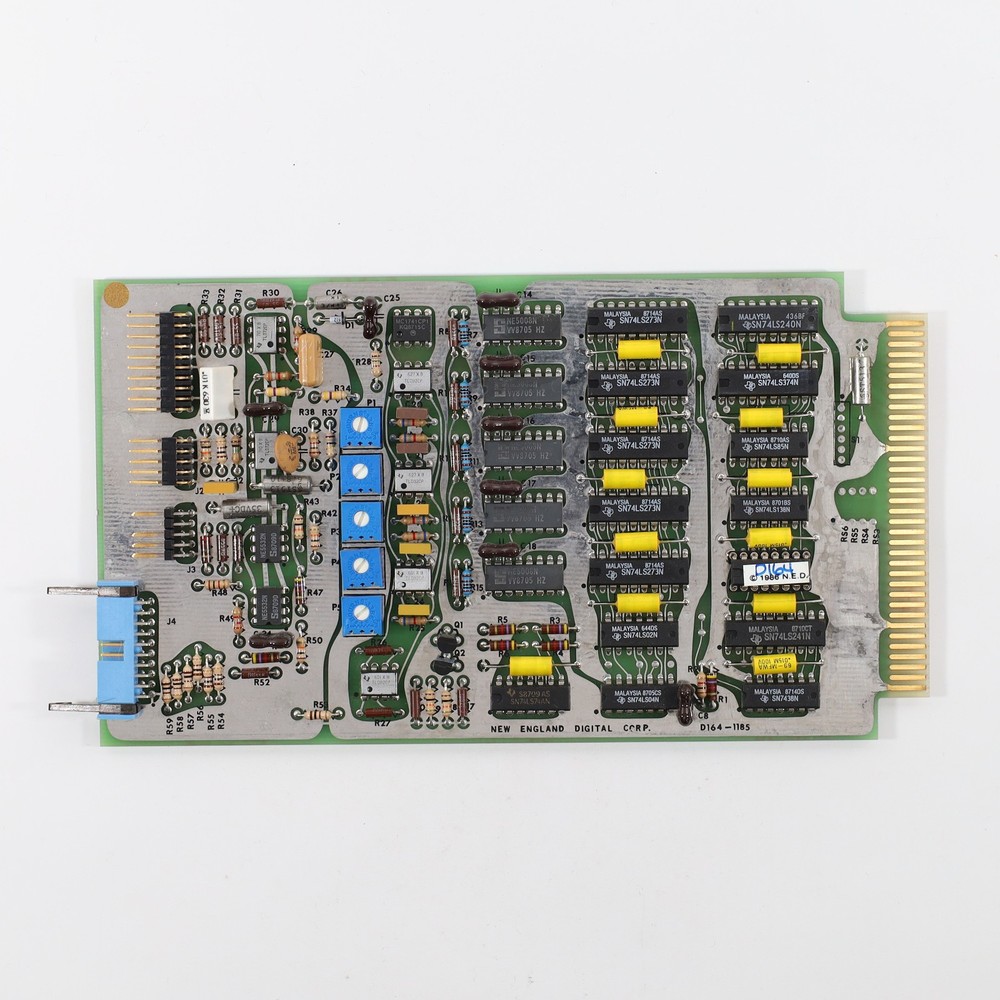 New England Digital Synclavier D164-1185 Computer Bin Card