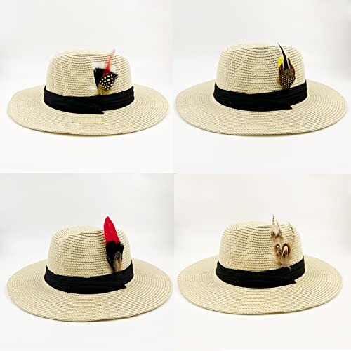 Hat Feathers, Assorted Natural Feathers Colorful Real Feathers Packs