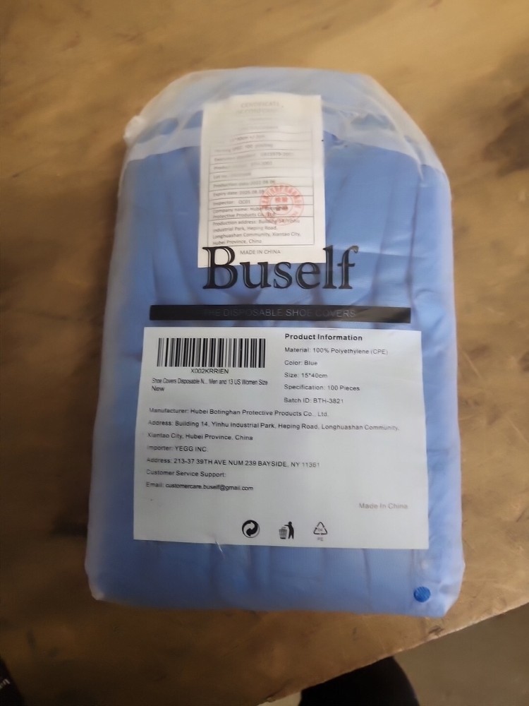 Buself Disposable Shoe Covers 100 Pieces