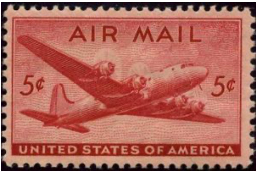 US #C032 MNH 1946 DC4 Skymaster Airmail