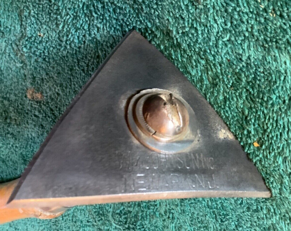 Vintage WM Johnson bent woodworking scraper
