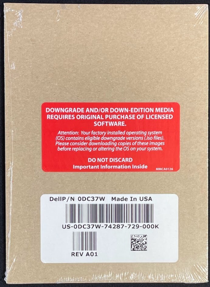 Dell/Microsoft Windows Server 2012 Standard N/A Downgrade Edition / DC37W