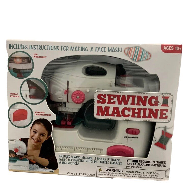 Sewing Machine For Beginners ~ Includes 2 spools, fabric & needle threader