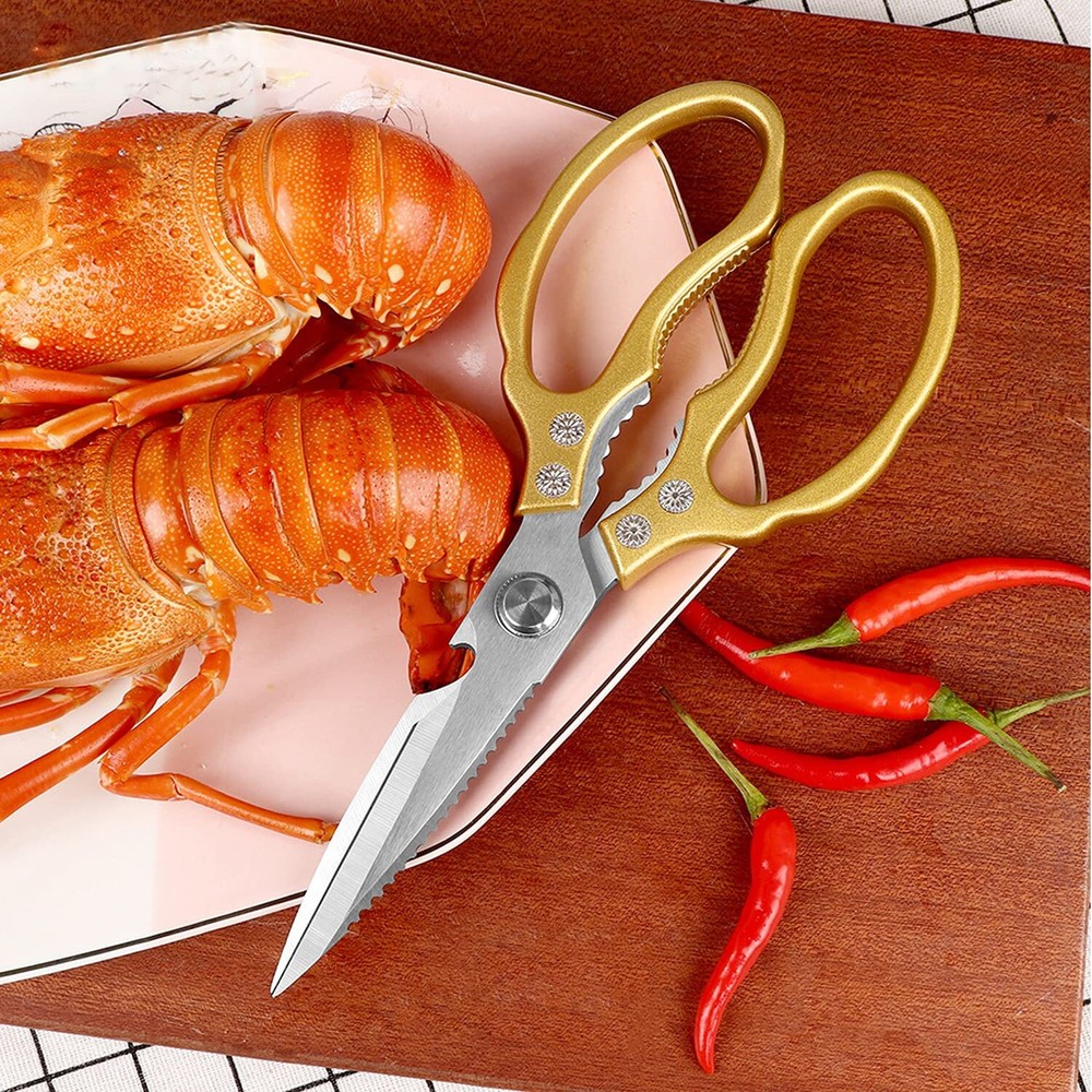 Kitchen Scissors Heavy Duty Sharp Kitchen Shears Dishwasher Safegold Kitchen Acc