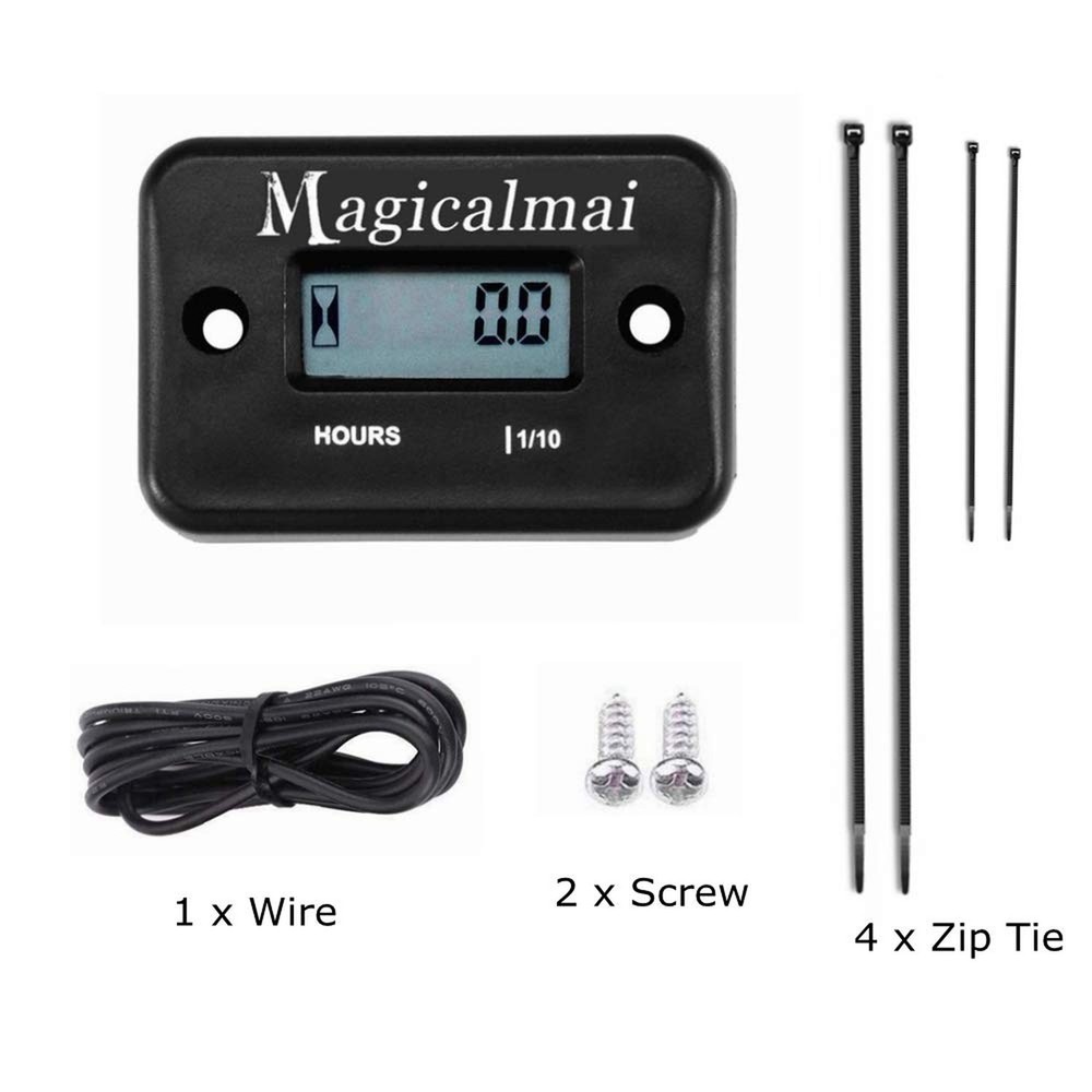 Inductive Hour Meter for Gas Engine Generator Lawn Mower Pressure Washer Mari...