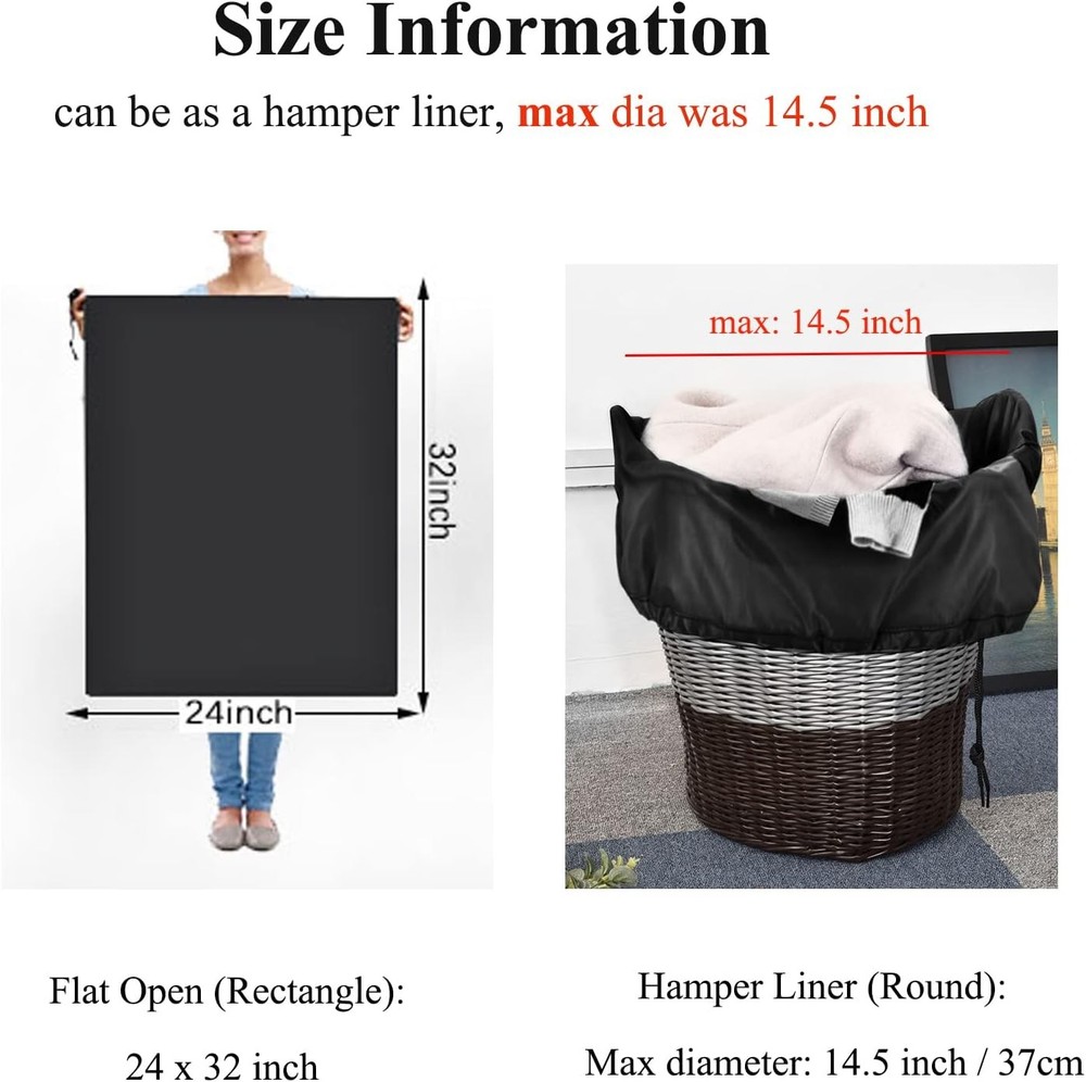Medium Laundry Bag Heavy Duty Drawstring Travel and Storage