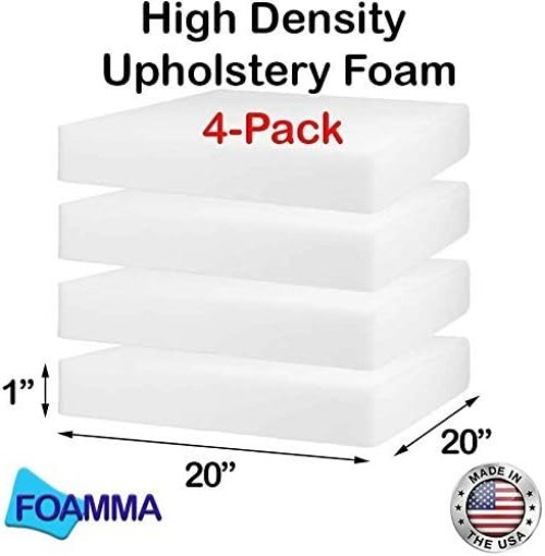 Customizable 4-Pack High Density Foam Cushions - Ideal for Wheelchairs & Chairs