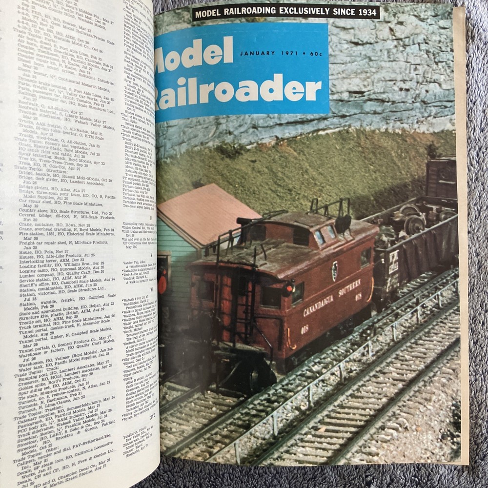 Model Railroader Vol.38-Bound Volume 1971––12 Issues