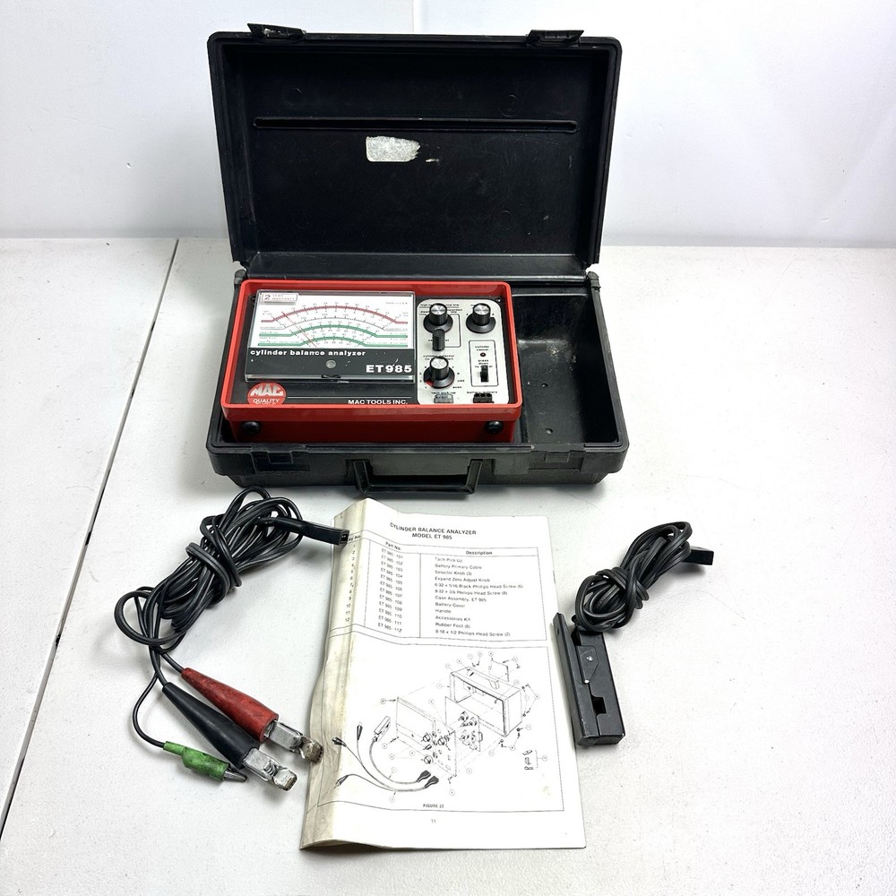 Mac Tools ET985 Cylinder Balance Analyzer W Cable Tested And Working