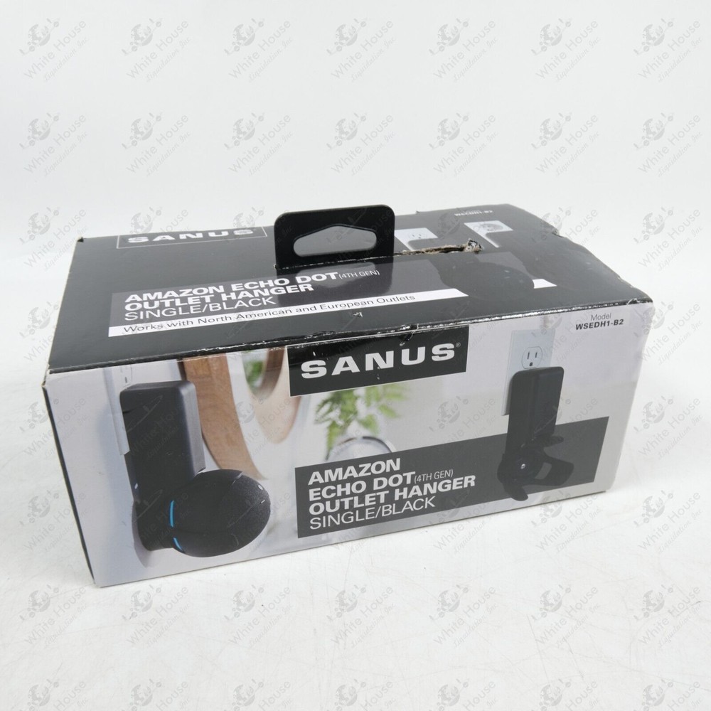 Sanus - Outlet Hanger Designed for Amazon Echo Dot (4th Gen) - Black