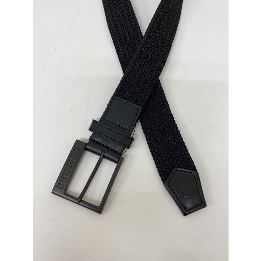 BRIEFING Belt, Black, Plain, Men's