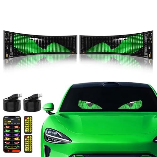 Devil Eyes Light for Windshield Car/Motorcycle/Golf Cart 2PCS-14"x4" 2PCS