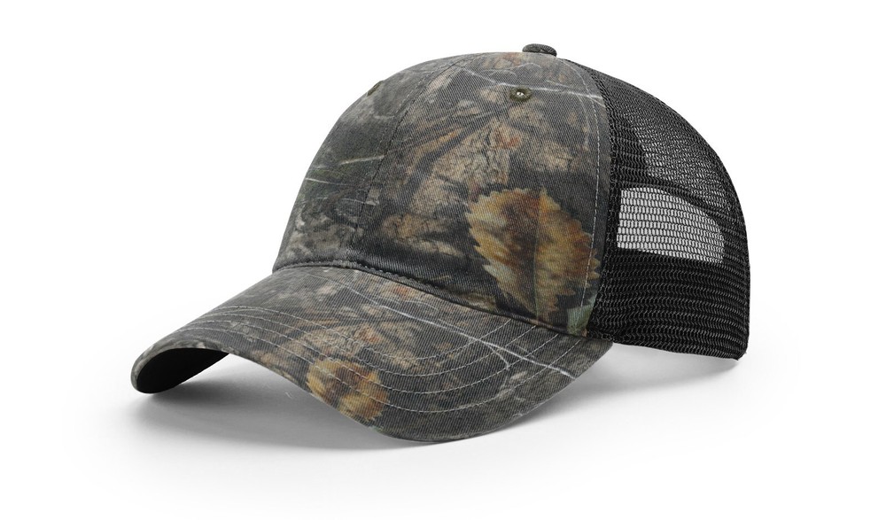Richardson 111 Garment Washed Trucker Hat Unstructured Mesh Back Relaxed OSFM