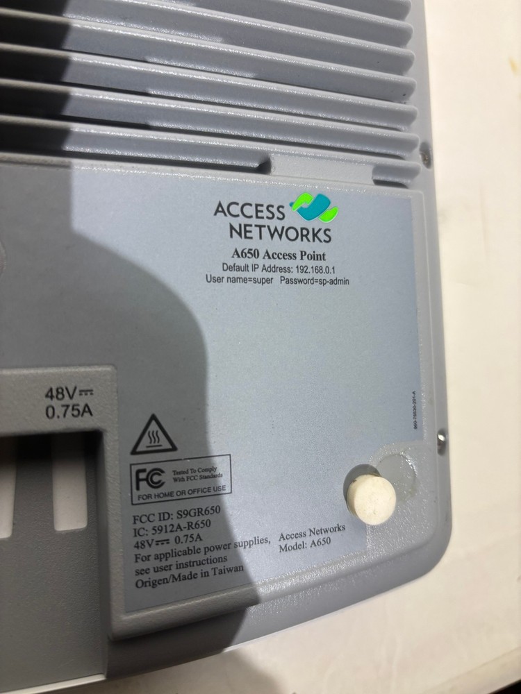 Access Networks A650 Unleashed Wi-Fi 6 Indoor Access Point