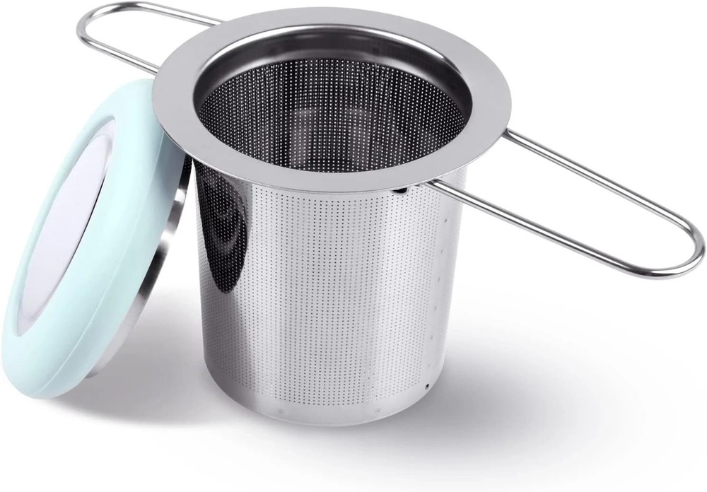 Tea Infuser Stainless Steel Tea Strainer Folding Handle Tea Filter Extra Fine Me