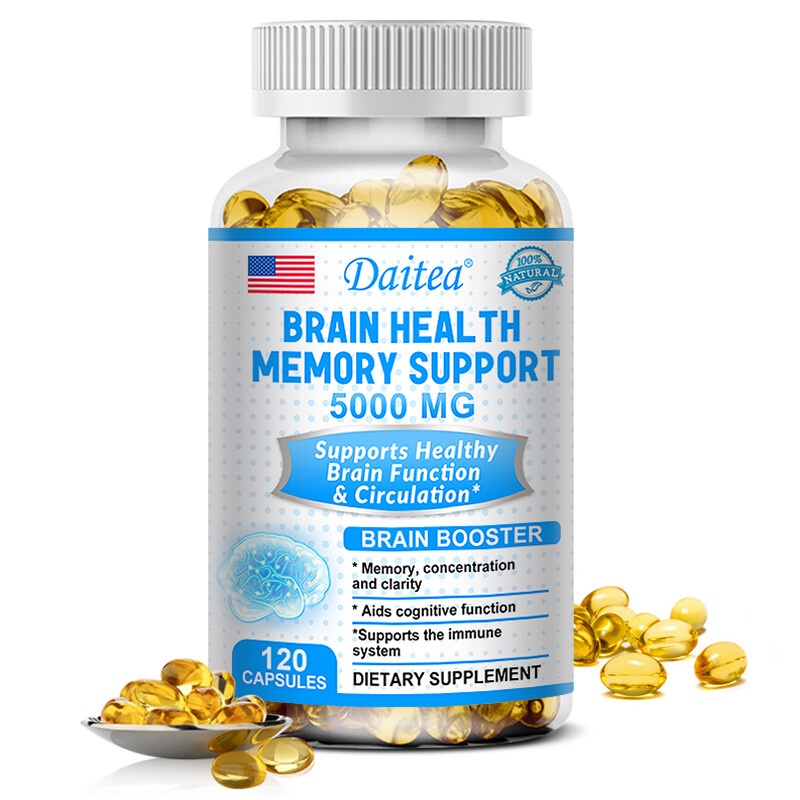 Brain Health Memory Support 5000mg Capsules Support Brain Function & Circulation