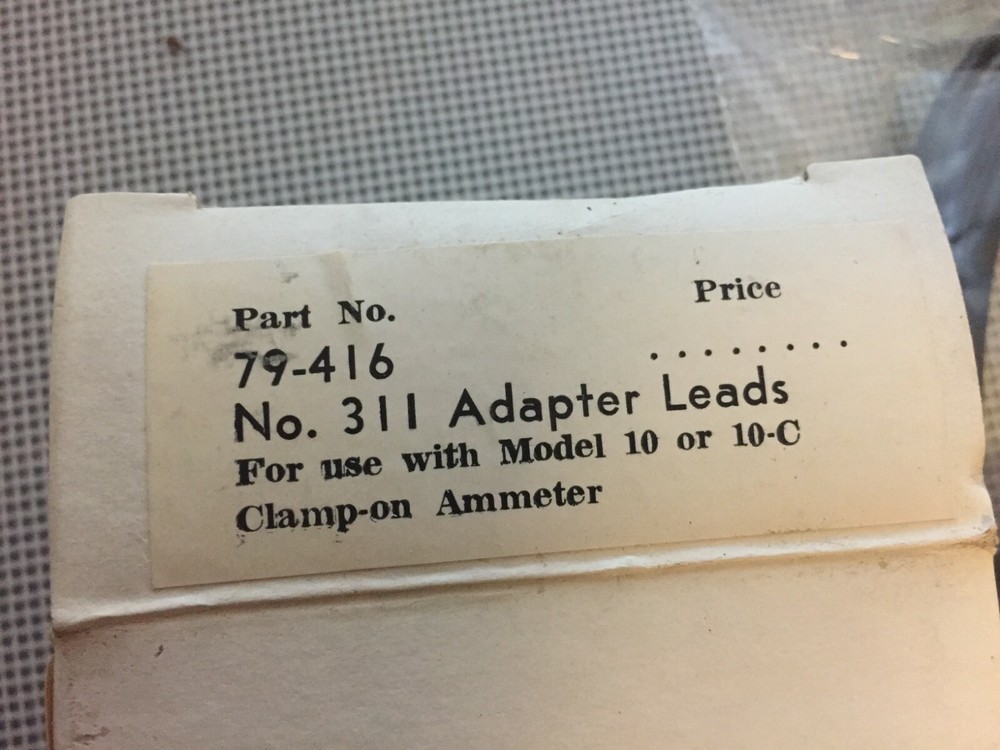 Triplett 79-416 Adapter Leads 311 A1