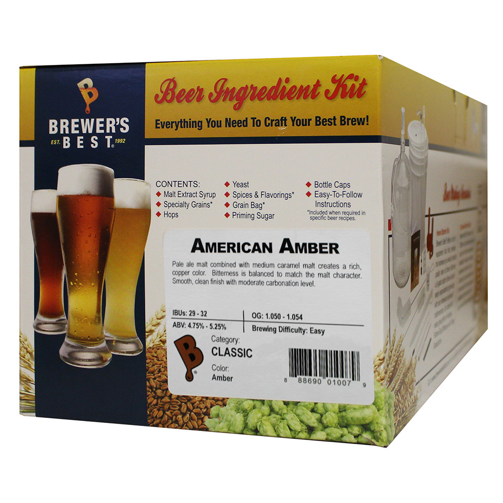 American Amber Ingredient Kit for Home Brew Beer Making