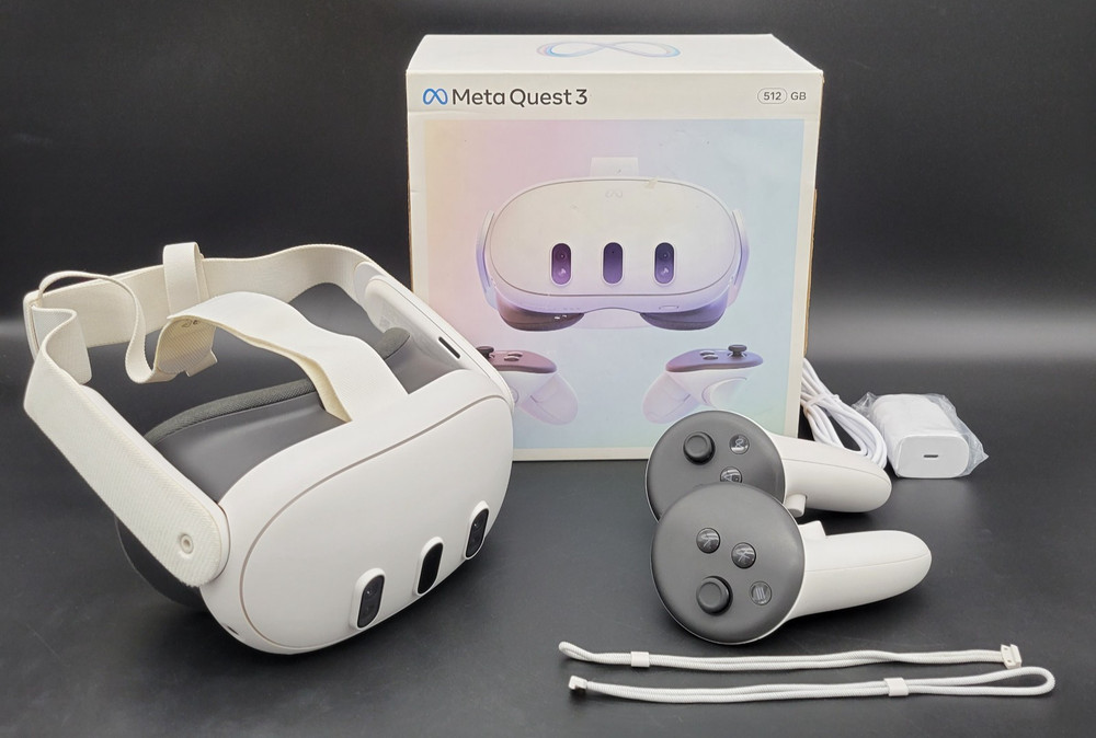 Meta Quest 3 512GB Standalone VR Virtual Reality Gaming Headset & Controllers