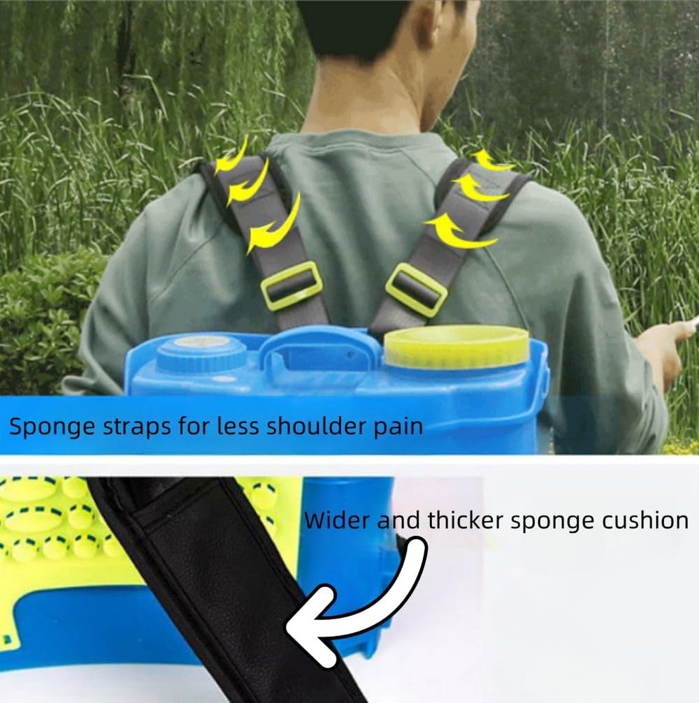 2 Pairs Backpack Sprayer Replacement Straps, Black Shoulder