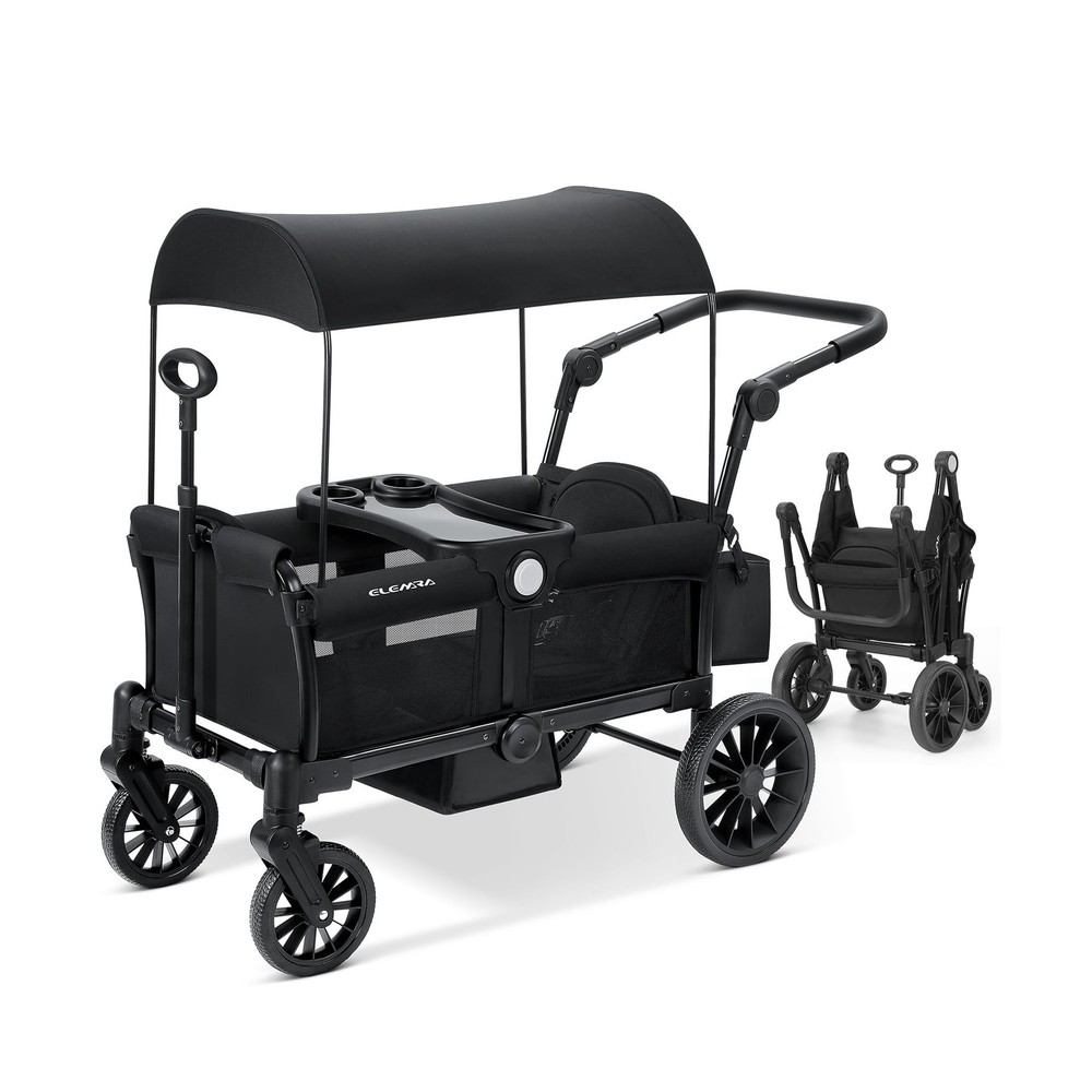 ELEMARA Stroller Wagon for 2 Kids, Foldable Wagon Stroller, Premium All Terra...