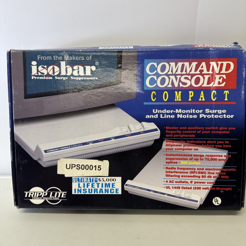 Tripp Lite Command Console CCC-4 Voltage Surge Suppressor, Vintage Open Box