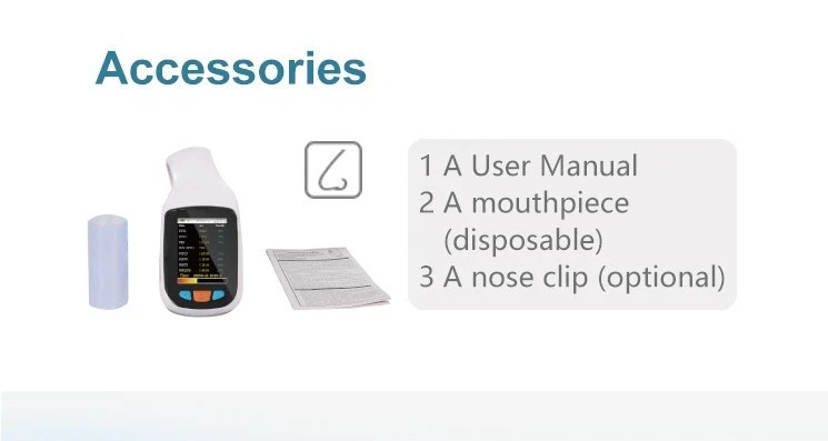 SR010 Handheld Digital Spirometer Pulmonary Function Spirometry,B&&T