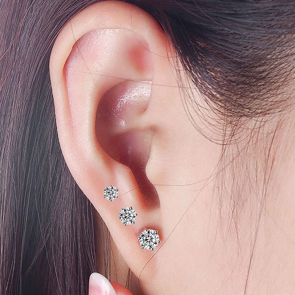 Ear Piercing Kit, Disposable Gun with Preloaded Stud, at 4mm