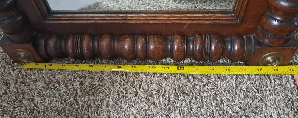 Antique American Empire Wall Console Mirror