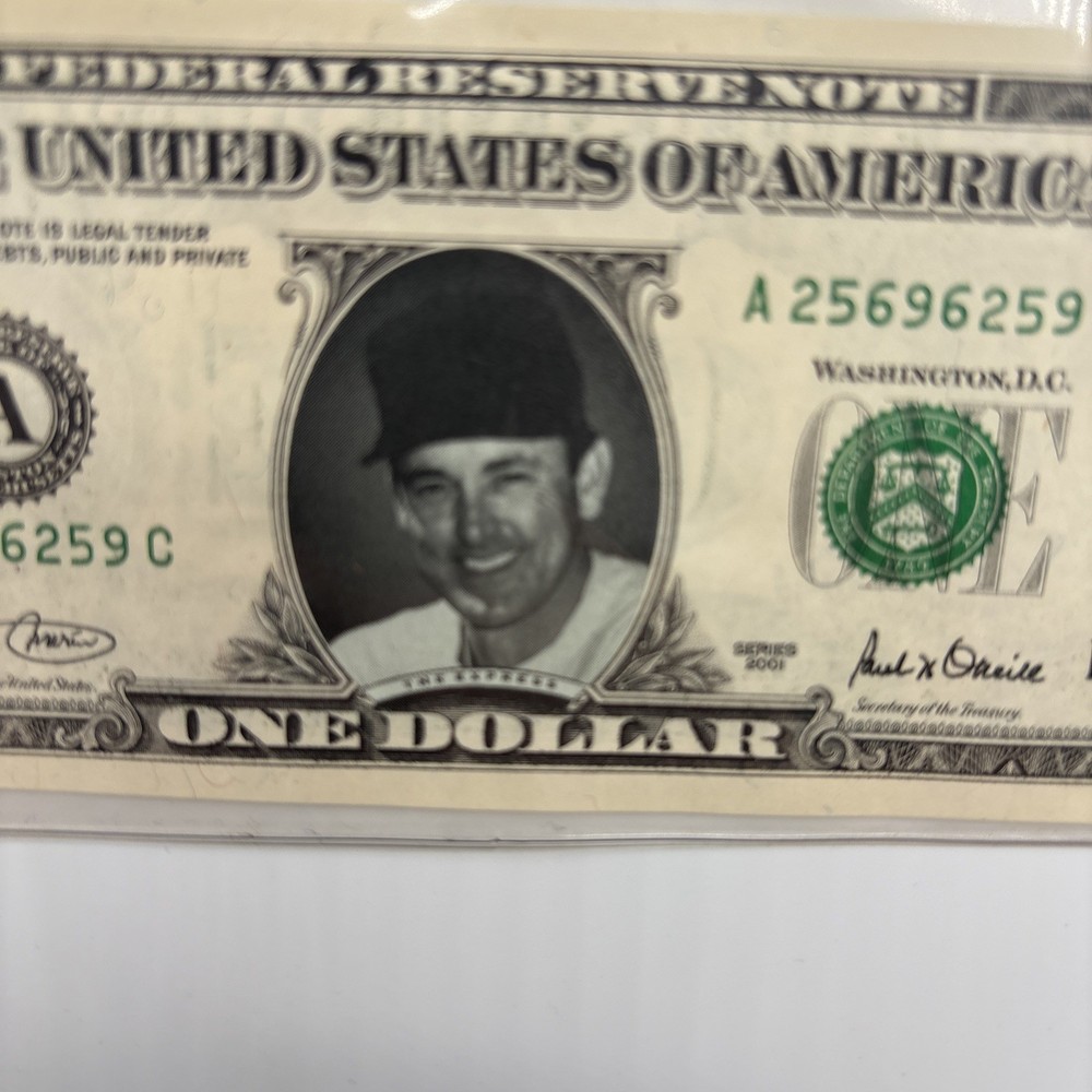 2001 Nolan Ryan Dollar Bill