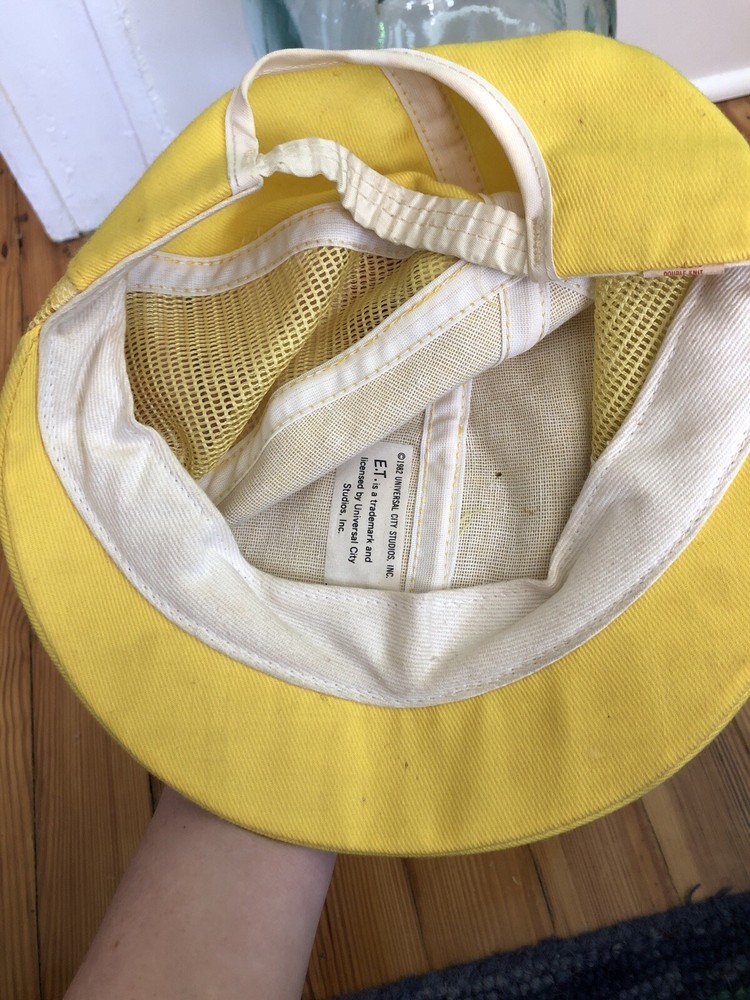 Vintage ET The Extraterrestrial Mesh Pom Hat Universal Studios 1982