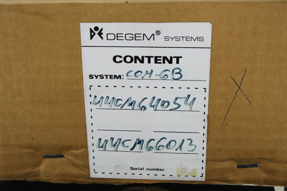 DEGEM SYSTEMS UNITCOM 6B PCM MODULATOR DEMODULATOR OUT PUT CIRCUITS