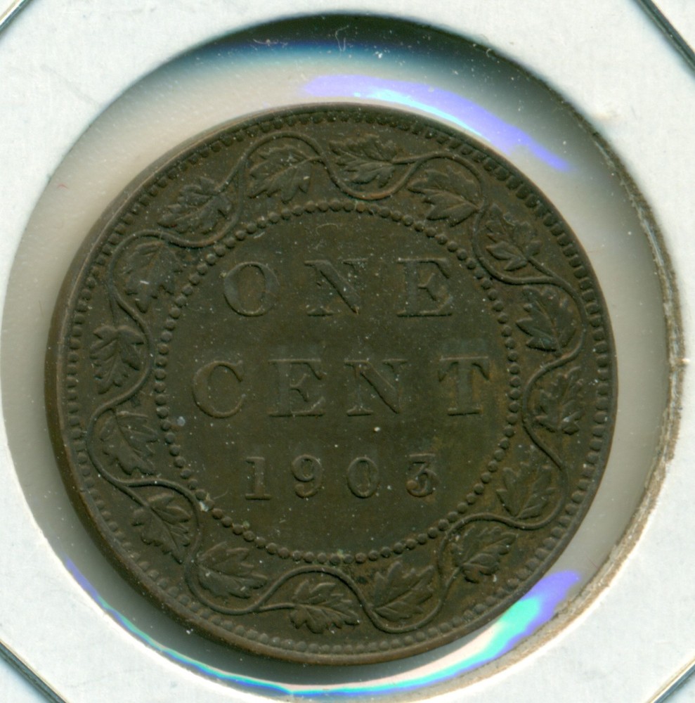 1903 CANADA LARGE CENT, EXTRA FINE, GREAT PRICE!