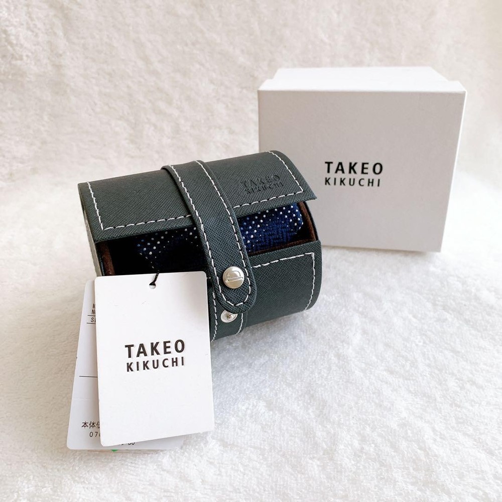 TAKEOKIKUCHI Tie Navy Silk 100 Boxes