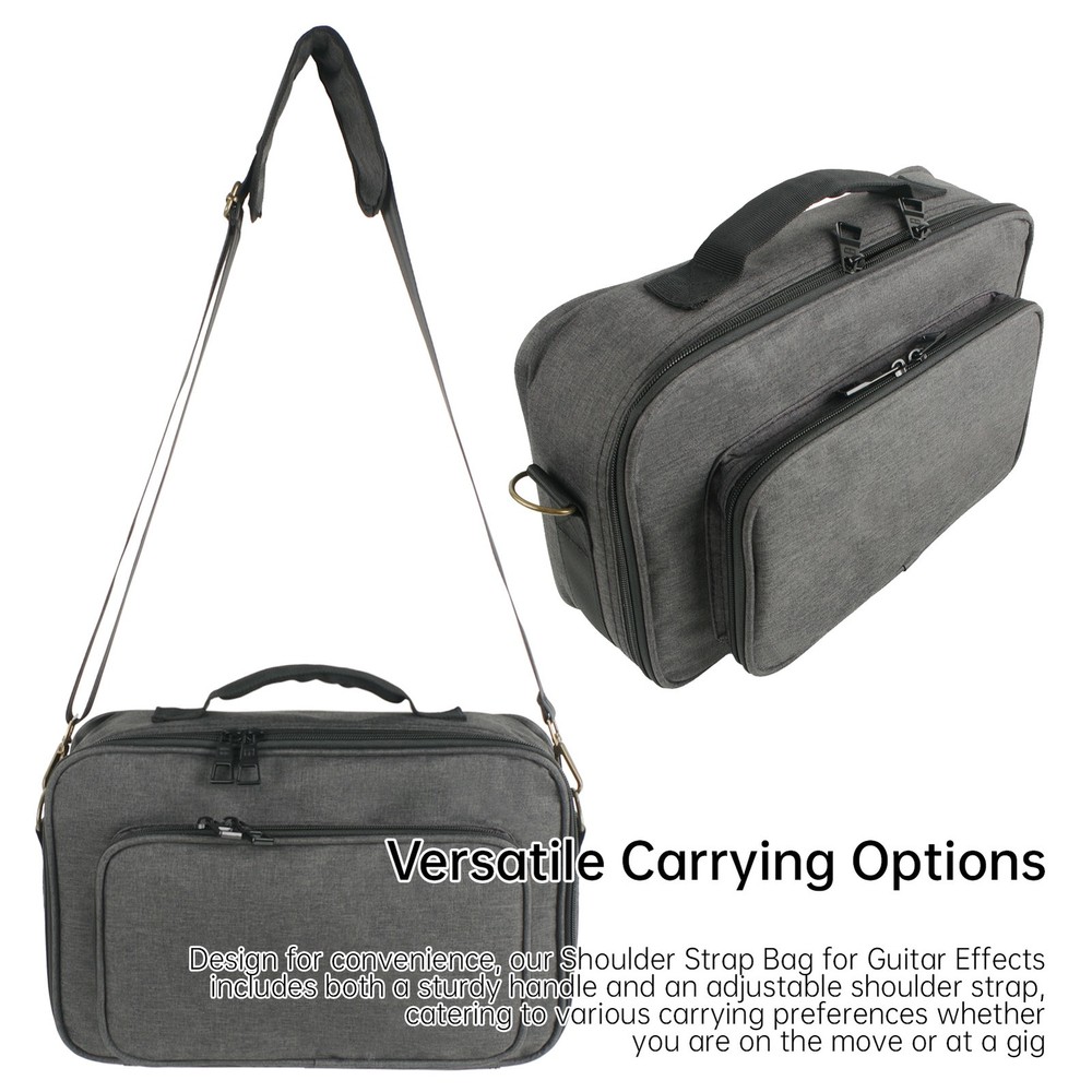Small Multi-Effects Pedal Bag DJ Controller Case Waterproof Fabric 10mm NTVK