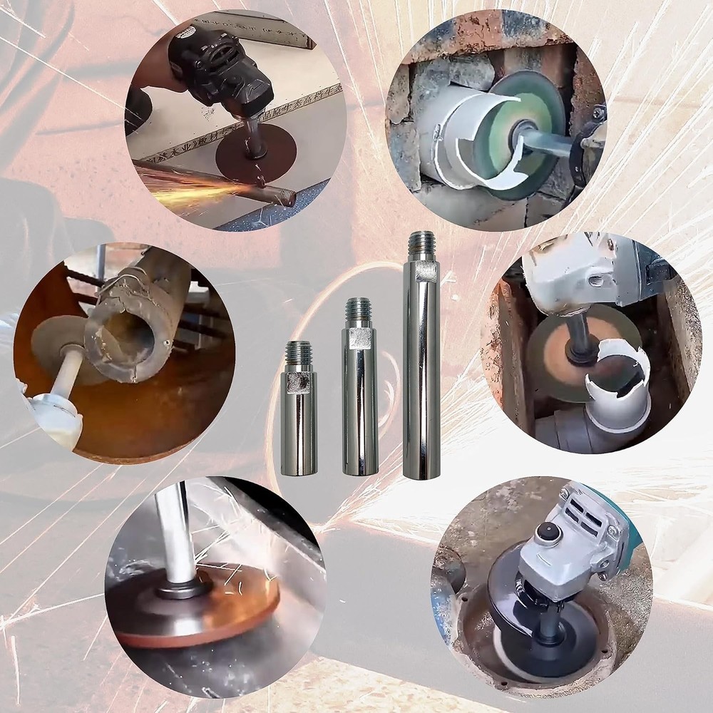 Heavy-Duty 3-Piece Angle Grinder Extension & Accessory Kit