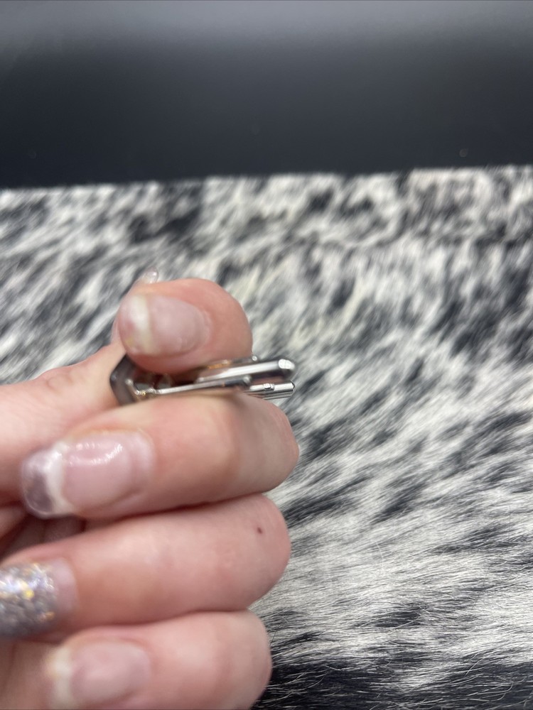Stunning Silvertone Vintage Cuff Links #Q40