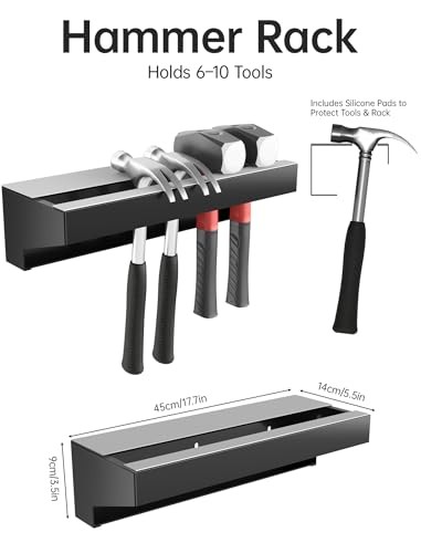 Wall Mount Hand Tool Storage Set with Magnet, Screwdriver Organizer, Pliers