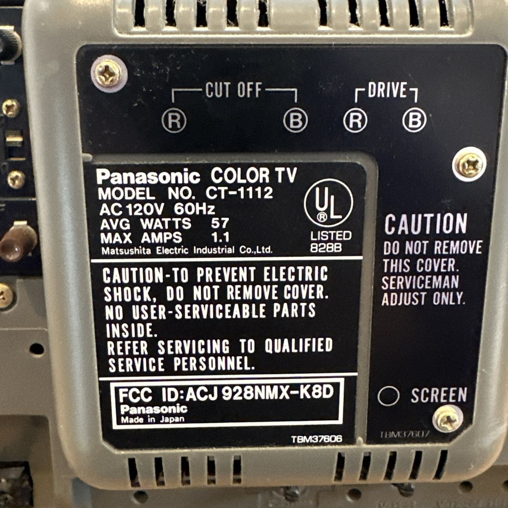 panasonic Color Tv ct-1112