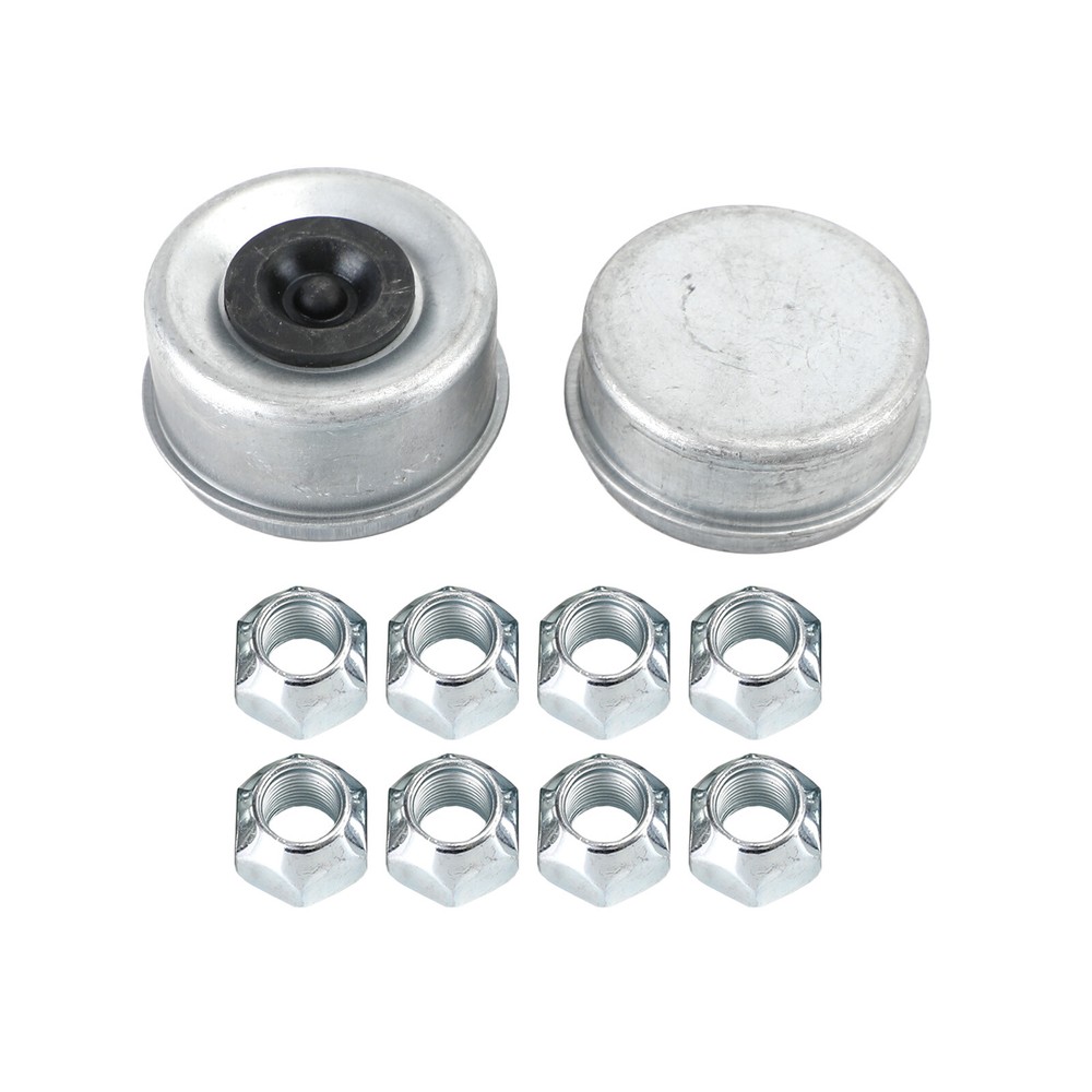 Trailer Hub and Drum Assembly for 7000 Lbs Axles - 12"-8 on 6-1/2" Pre-Greased