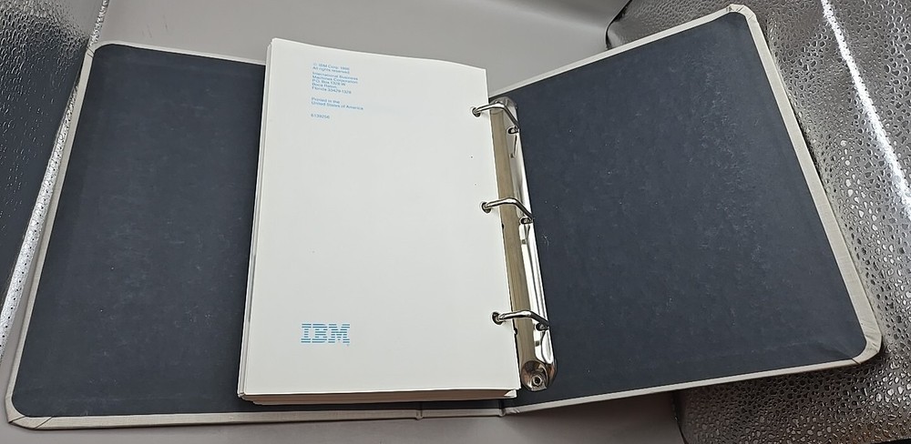 Vintage 1986 IBM Disk Operating System Manual 1st Edition Fabric Bound