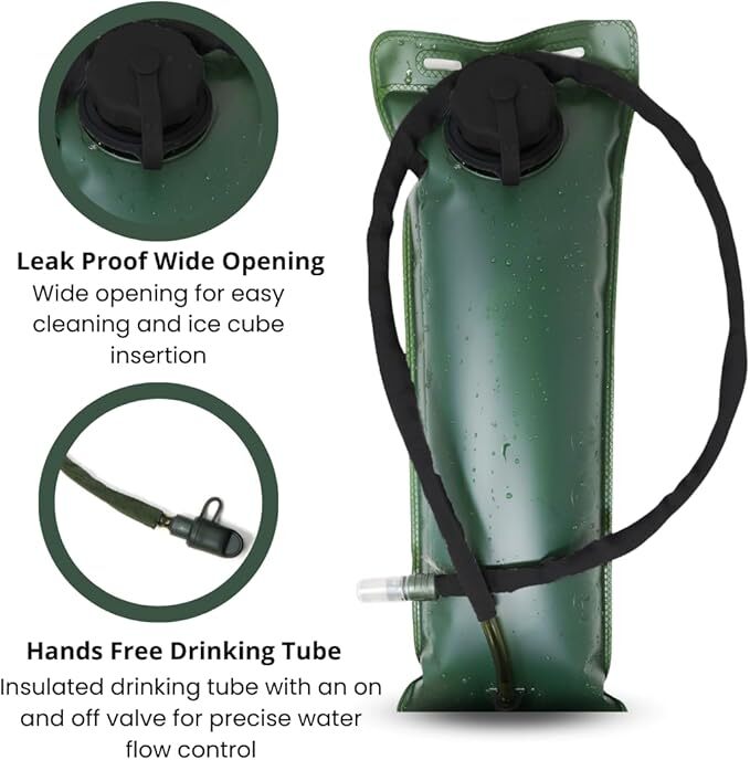 M MCGUIRE GEAR Hydration Backpack with 3L/100 oz. Hydration Pack Water-Resistant