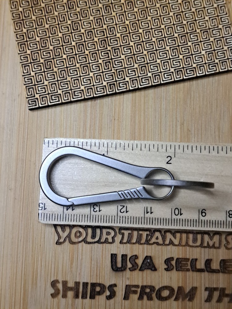 EDC Titanium Carabiner Keychain