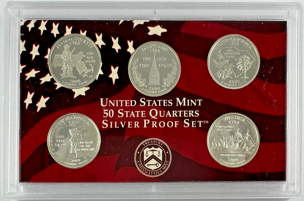 2000-S US Mint Silver Proof Set OGP & COA